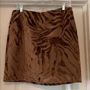 Brown felted skirt